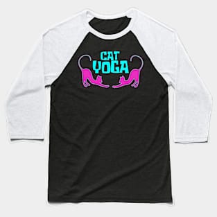 Cat Yoga Baseball T-Shirt